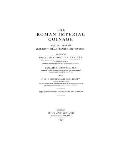 Roman imperial coinage 04 part 03-gordian iii to uranus antonius.