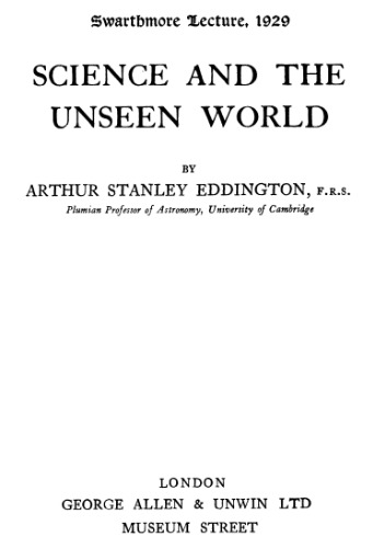 Science and the Unseen World