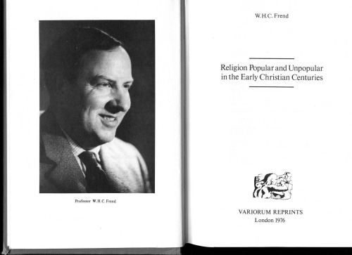 Religion, Popular And Unpopular In The Early Christian Centuries