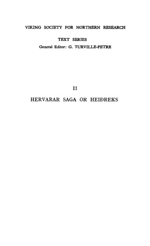 Hervarar Saga ok Heiðreks