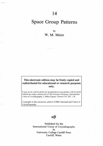 Space group patterns