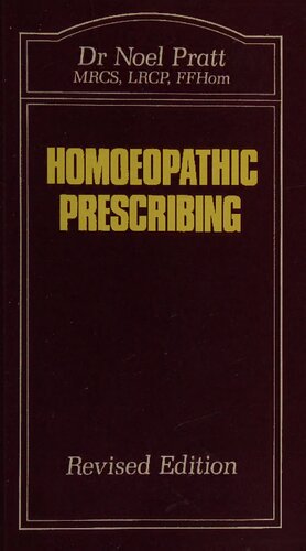 Homoeopathic Prescribing