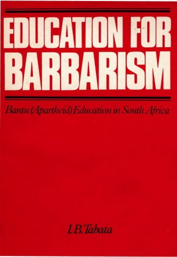 Education For Barbarism