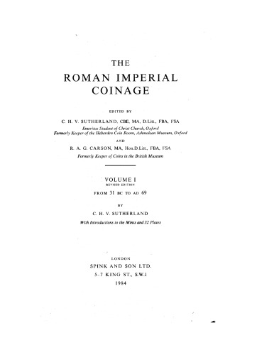 The Roman Imperial Coinage