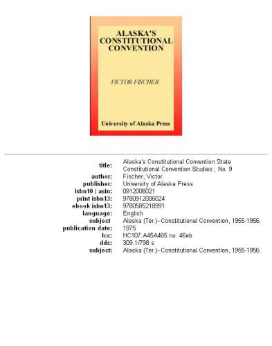 Alaska's Constitutional Convention