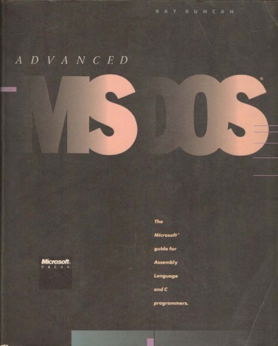 Advanced MS-DOS Programming