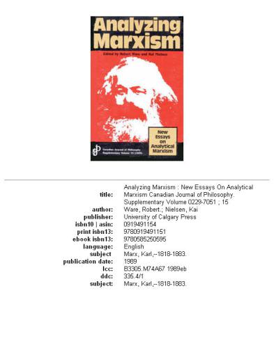 Analyzing Marxism