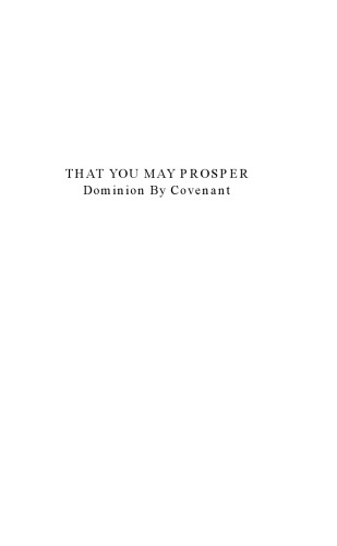 That You May Prosper