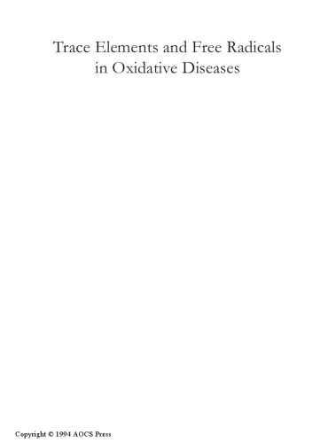 Trace Elements And Free Radicals In Oxidative Diseases