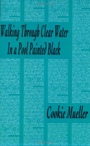 Walking Through Clear Water in a Pool Painted Black