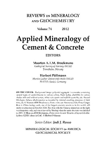 Applied Mineralogy of Cement &amp; Concrete