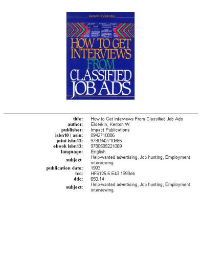 How to Get Interviews from Classified Job Ads