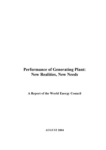 Performance of Generating Plant