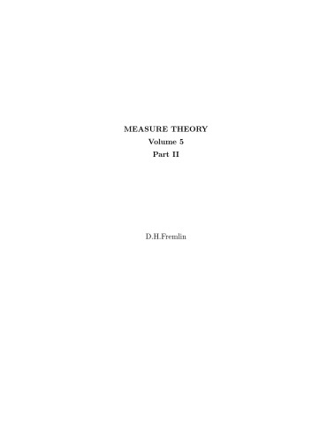 Measure Theory volume 5