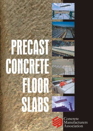 Precast concrete floor slabs.