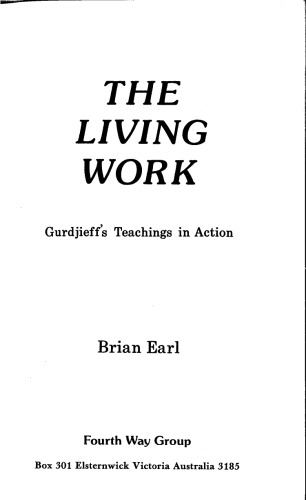 The Living Work 
