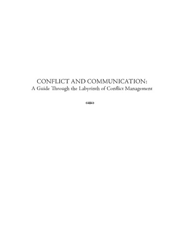 Conflict and Communication