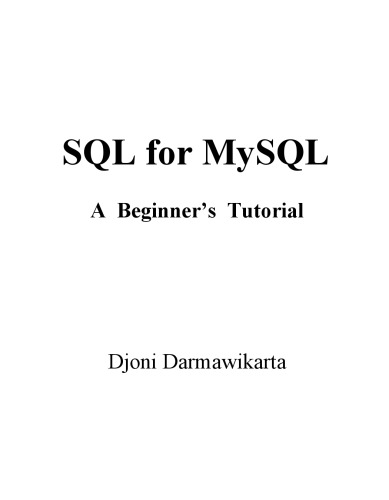 SQL for MySQL