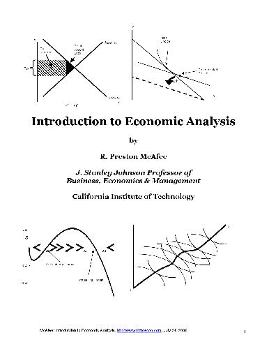 Introduction To Economic Analysis (B&amp;W)