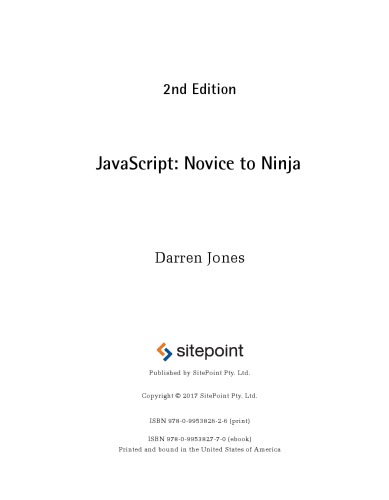 Javascript : novice to ninja