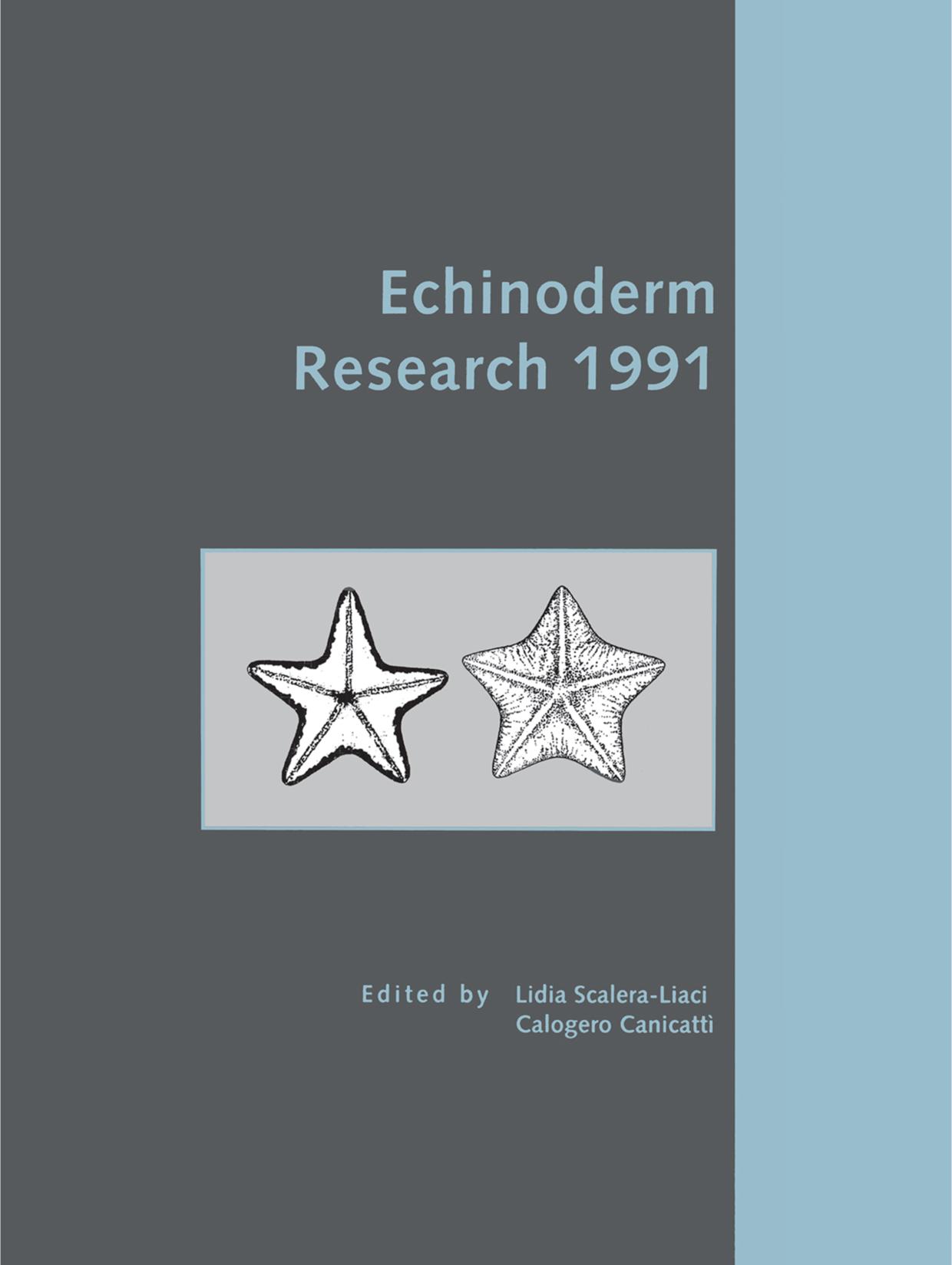 Echinoderm Research 1991