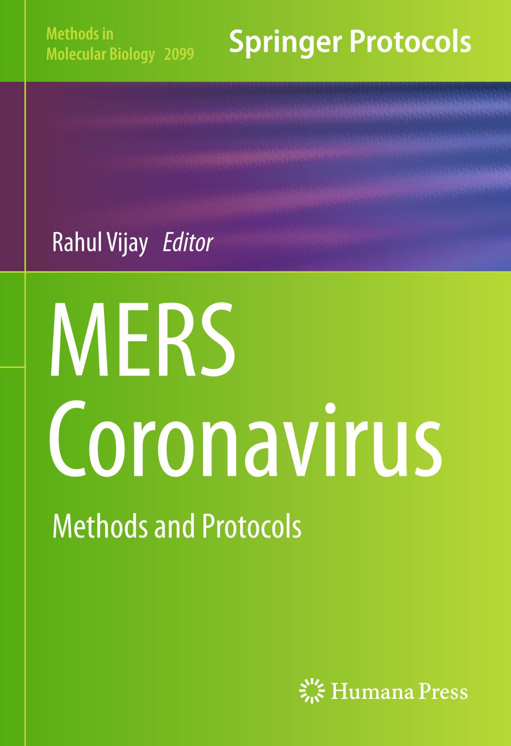 MERS Coronavirus : Methods and Protocols