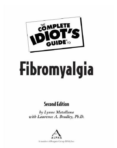 The complete idiot's guide to fibromyalgia