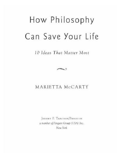 How Philosophy Can Save Your Life