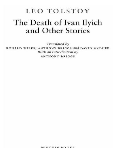 The Death of Ivan Ilyich and Other Stories