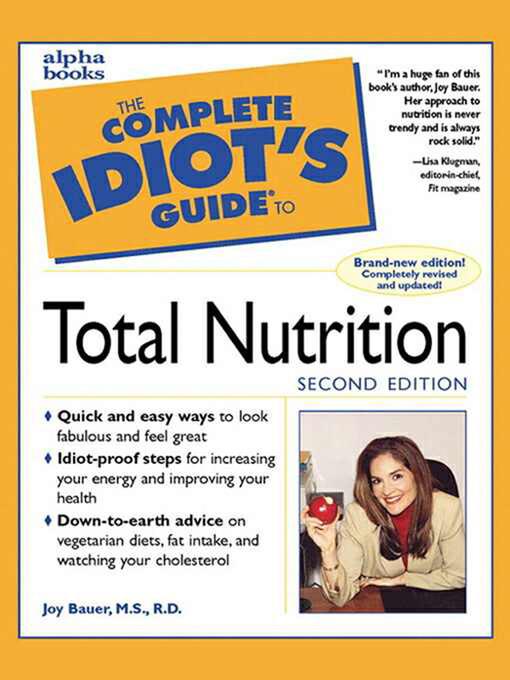 The Complete Idiot's Guide to Total Nutrition