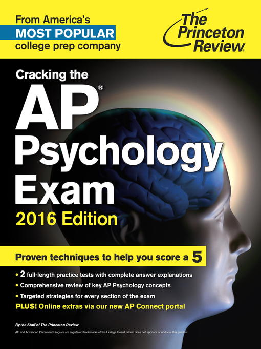 Cracking the AP Psychology Exam, 2016 Edition