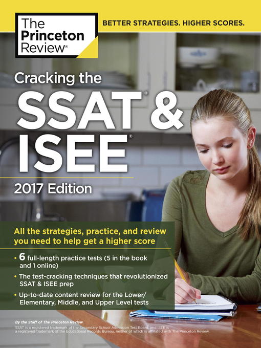 Cracking the SSAT & ISEE, 2017 Edition
