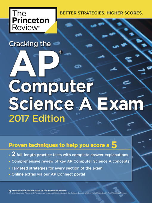 Cracking the AP Computer Science a Exam, 2017 Edition