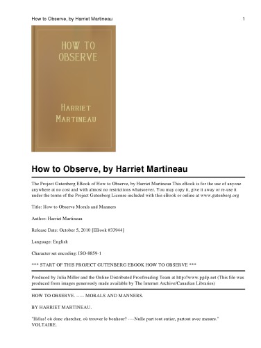 How to Observe