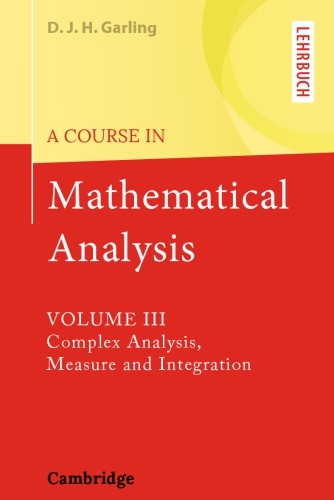 A Course in Mathematical Analysis