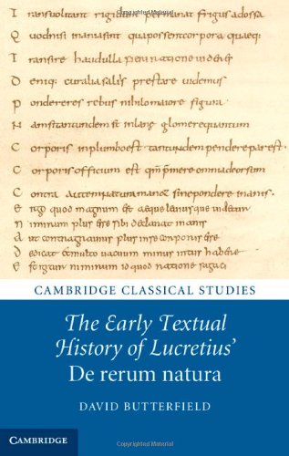 The Early Textual History of Lucretius' de Rerum Natura