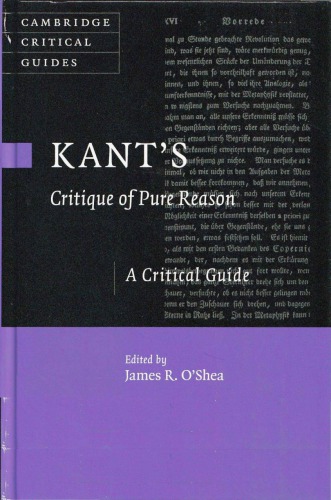 Kant's Critique of Pure Reason