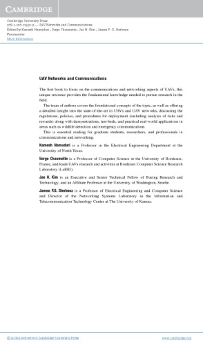 Uav Networks and Communications