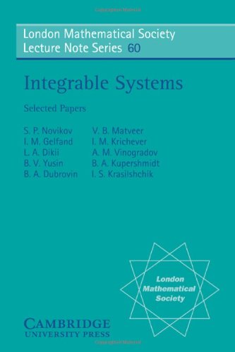 Integrable systems : selected papers