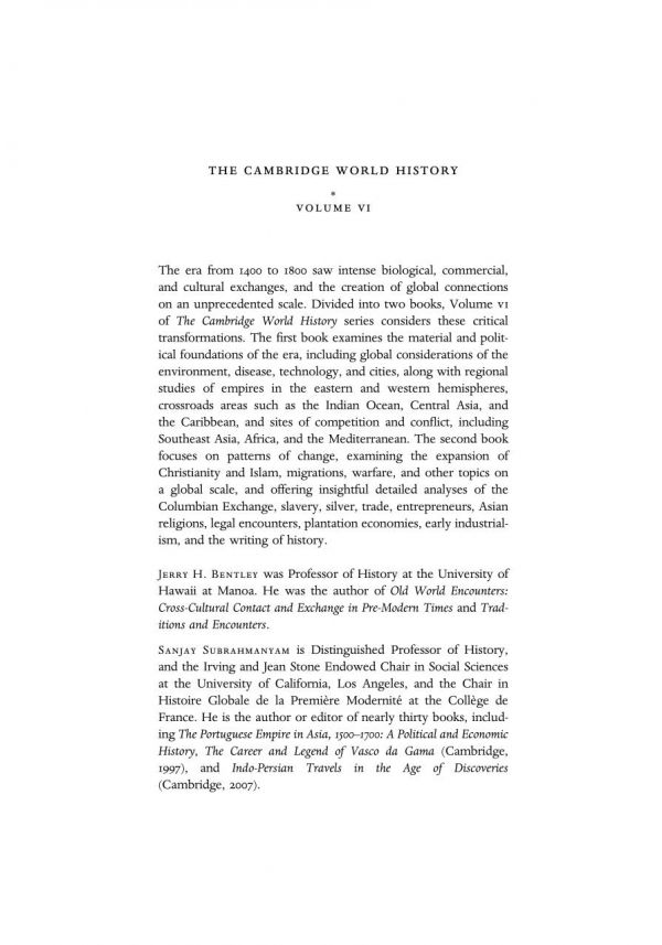 The Cambridge World History