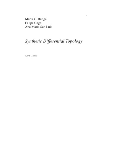 Synthetic Differential Topology