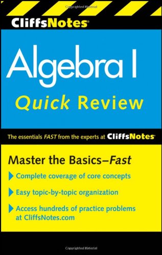 Cliffsnotes Algebra I Quick Review