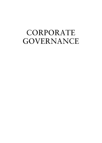 Corporate governance : a synthesis of theory, research, and practice