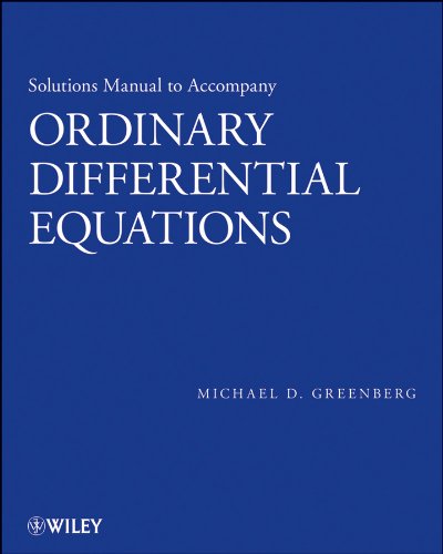 Ordinary Differential Equations, Solutions Manual