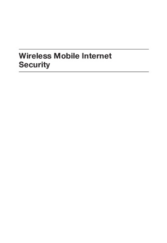 Wireless mobile internet security