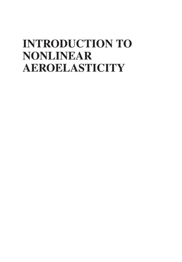 Introduction to nonlinear aeroelasticity