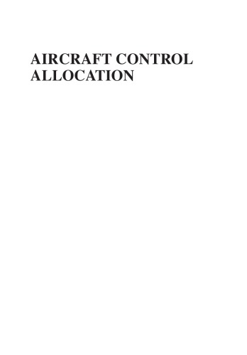 Aircraft control allocation