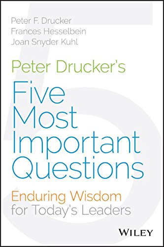 Peter Drucker's the Five Most Important Questions You Will Ever Ask about Your Organization - For Millennial Leaders