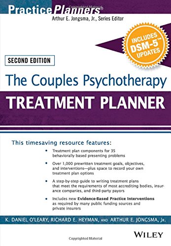 The Couples Psychotherapy Treatment Planner, with DSM-5 Updates