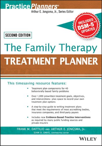 The Family Therapy Treatment Planner, with Dsm-5 Updates, 2nd Edition